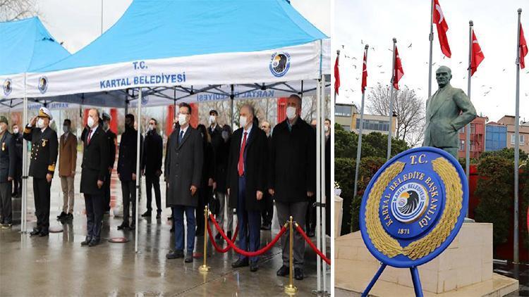 18 Mart kutlaması için Kartal’da çelenk sunma töreni gerçekleşti