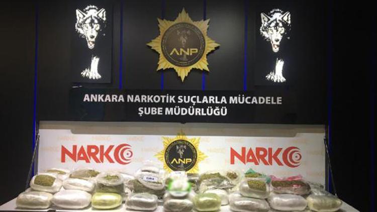 Ankarada uyuşturucu operasyonunda 67 kilo 550 gram esrar ele geçirildi