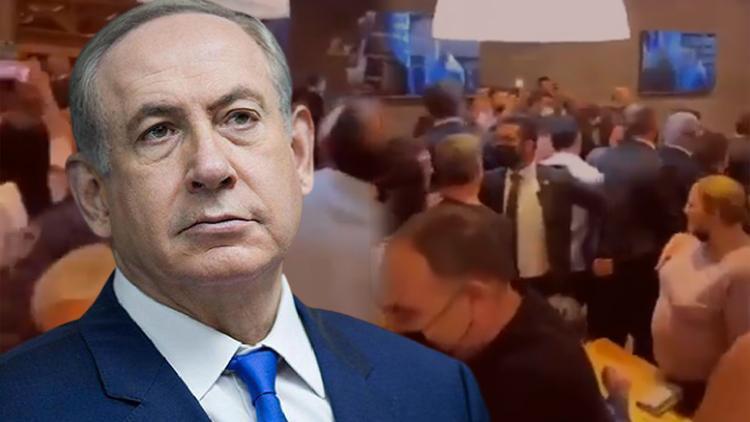 Netanyahunun bulunduğu restoranın yakınlarına füze düştü