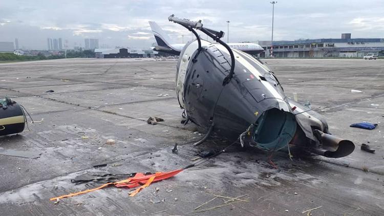 Malezyada helikopter düştü: 5 yaralı