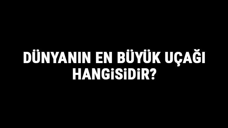 Dünyanın En Büyük Uçağı Hangisidir En Büyük Uçaklar Ve Özellikleri