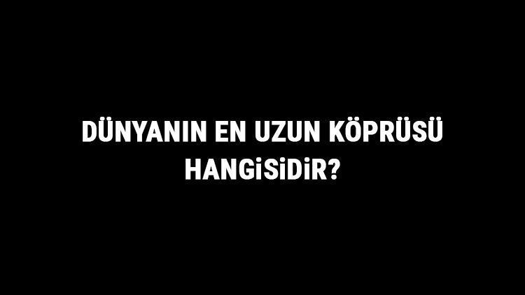 Dünyanın En Uzun Köprüsü Hangisidir Dünyanın En Uzun Köprüleri Ve Özellikleri