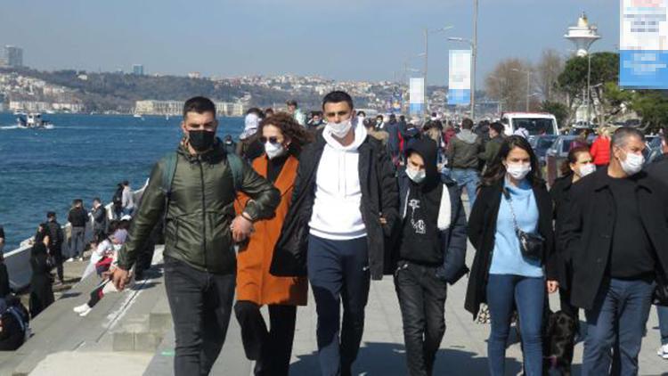 Üsküdar Sahilinde yoğunluk