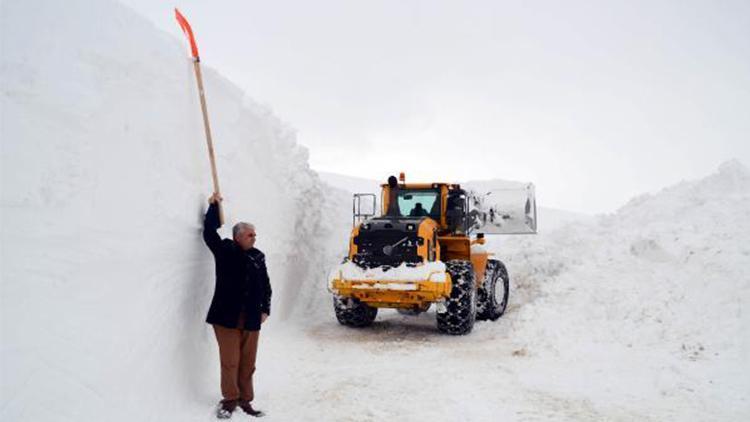 Muşta Kar Kaplanlarının 6 metre karla zorlu mücadelesi