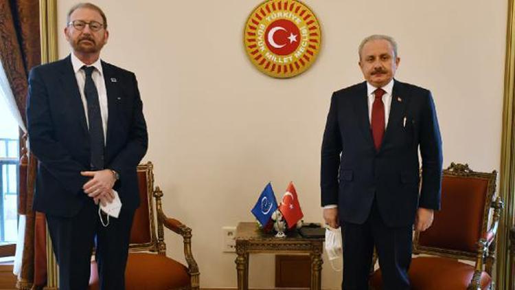 Meclis Başkanı Şentop, AKPM Başkanı Daems ile görüştü