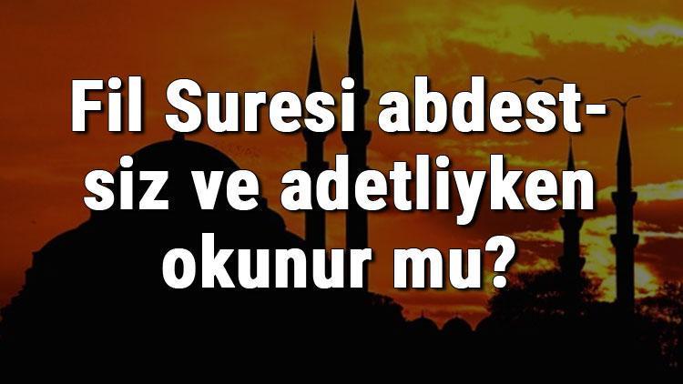 Fil Suresi abdestsiz ve adetliyken okunur mu