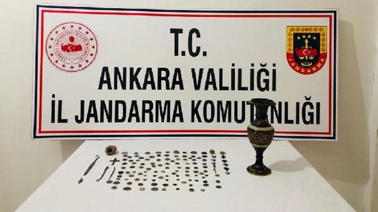 Ankarada, 125 adet tarihi eser ele geçirildi