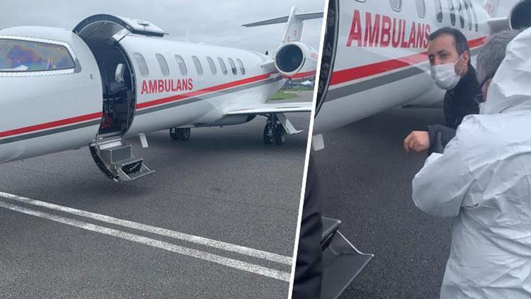 Türk hasta Londra’dan ambulans uçakla Türkiye’ye götürüldü
