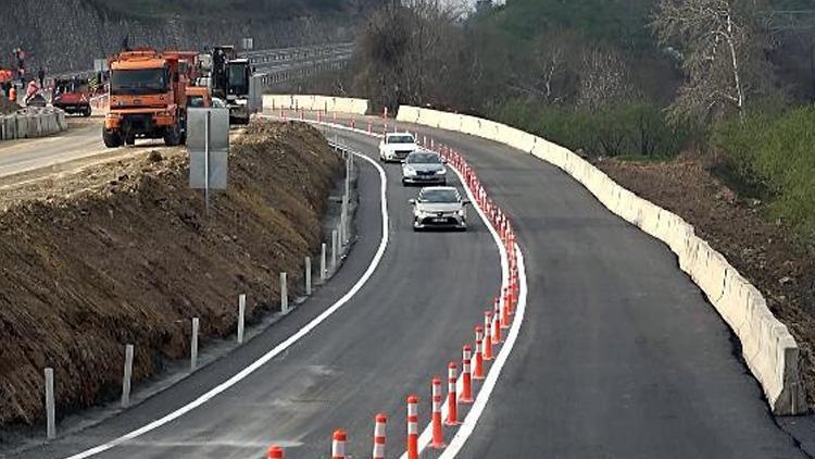 85 metrelik bölüm çökmüştü Yol ulaşıma açıldı