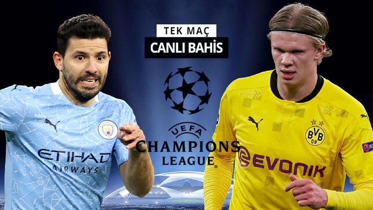 Devler Liginde çeyrek final zamanı Manchester Citynin Dortmund karşısında iddaa oranı...