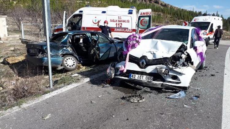 Konyada zincirleme kaza 7 kişi yaralandı