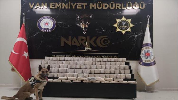 Toprağa gömülü çantalardaki 61 kilo eroini, narkotik köpekler buldu