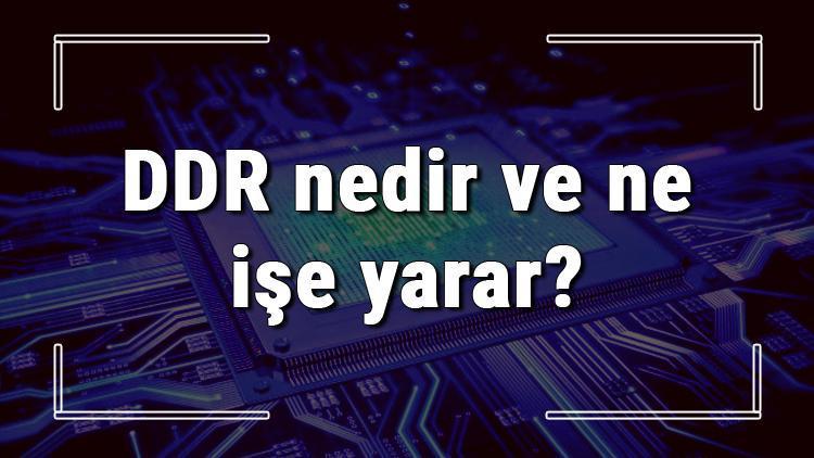 DDR nedir ve ne işe yarar DDR3 ile DDR4 ram arasındaki farklar nelerdir