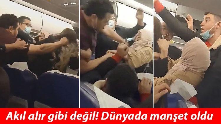 Tunus - İstanbul uçağındaki kavga dünya basınında