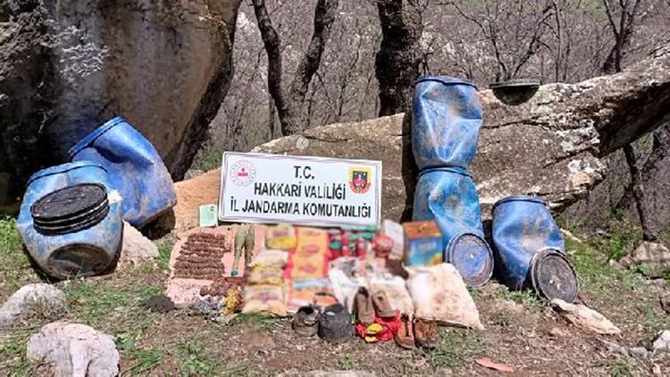 Şemdinlide PKKya ait mühimmat ve yaşam malzemesi ele geçirildi