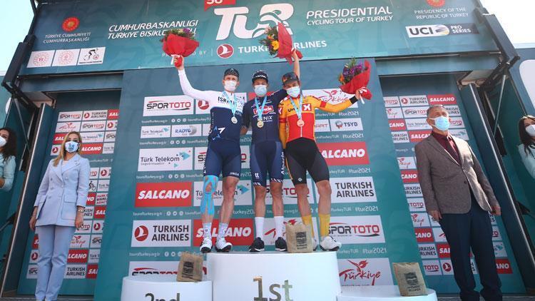 56. Cumhurbaşkanlığı Türkiye Bisiklet Turunun 6. etabını Jasper Philipsen kazandı