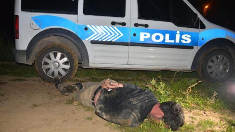 Polisten kaçmaya çalışan alkollü sürücü kovalamaca sonucu yakalandı