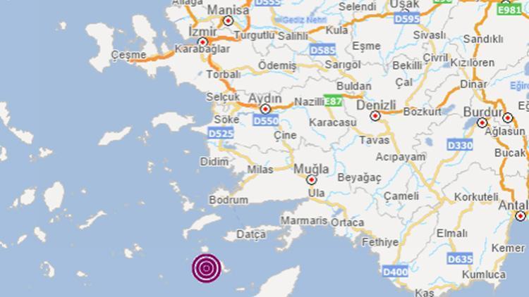 Son dakika... Ege Denizinde Datça açıklarında 4.4 büyüklüğünde deprem