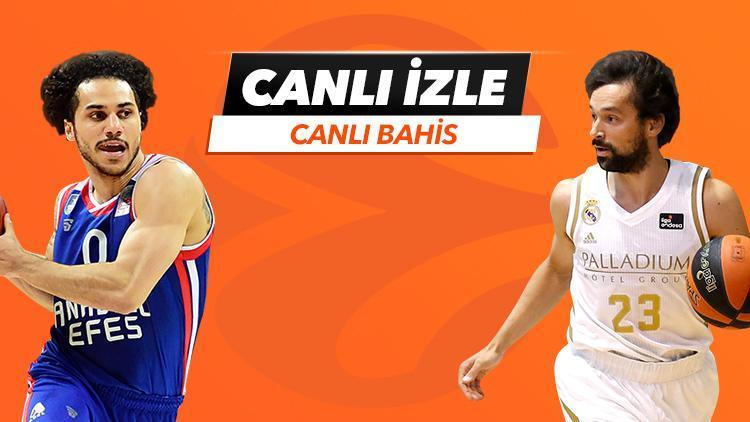 Anadolu Efesin Euroleaguedeki Real Madrid sınavı CANLI YAYINLA Misli.comda