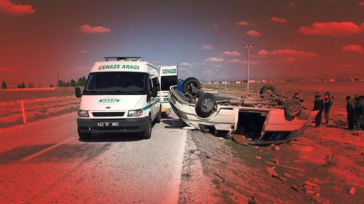 Konyada feci kaza 2 kişi hayatını kaybetti