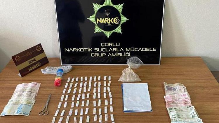 Çorlu’da uyuşturucu operasyonu: 3 gözaltı