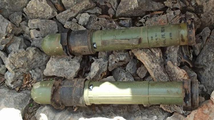 Çatakta PKKnın antitank roketatar ve makineli tüfek mühimmatı ele geçirildi