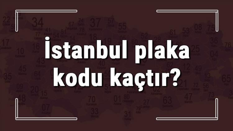 İstanbul plaka kodu kaçtır İstanbul ve ilçelerinin plaka harfleri