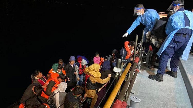 Çanakkale açıklarında çok sayıda kaçak göçmen kurtarıldı