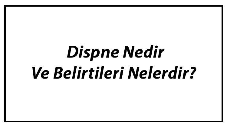 Dispne Nedir Ve Belirtileri Nelerdir Dispne Nedenleri Ve Tedavisi Hakkında Bilgi