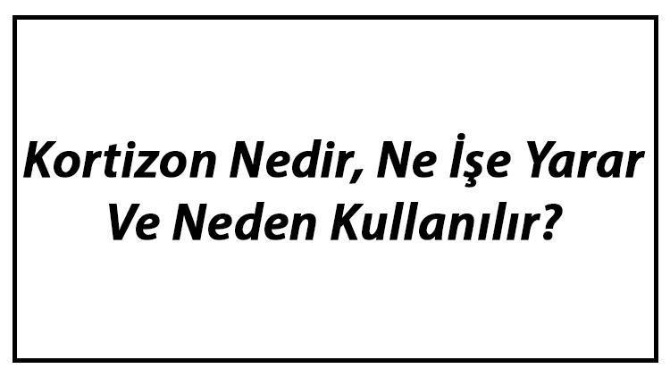 Kortizon Nedir, Ne İşe Yarar Ve Neden Kullanılır Kortizon Kilo Aldırır Mı Ve Yan Etkileri Hakkında Merak Edilenler