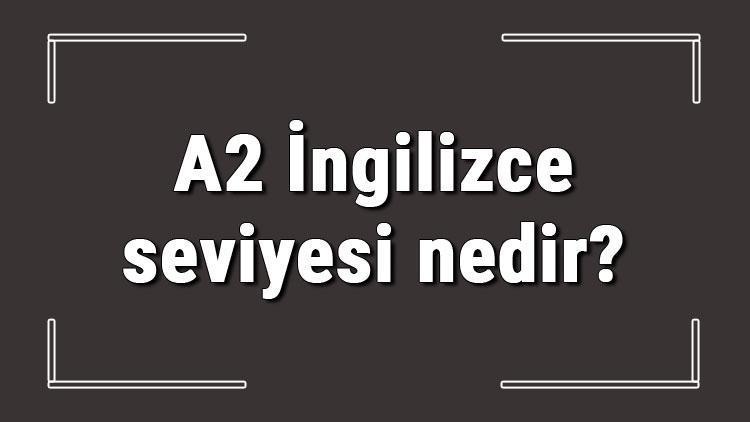 A2 İngilizce seviyesi nedir A2 İngilizce konuları ve hakkında bilgi