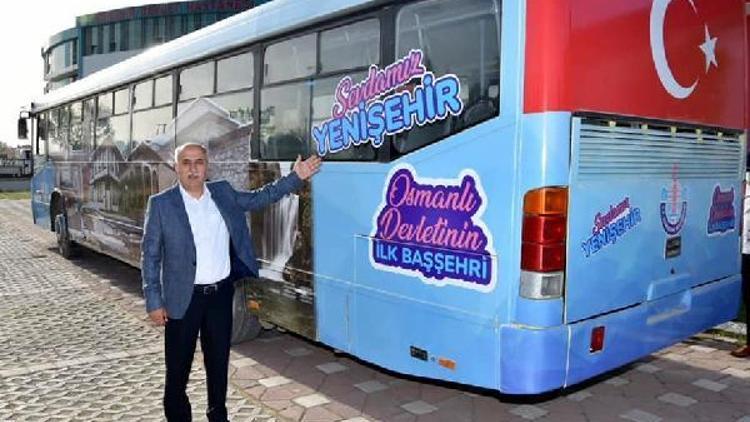 Yenişehirde bu otobüs, vatandaşlara ücretsiz hizmet verecek
