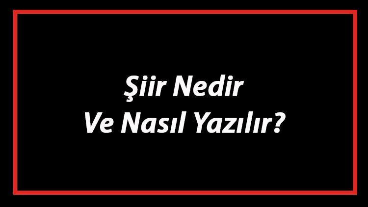 Şiir Nedir Ve Nasıl Yazılır Şiir Yazım Kuralları Ve Örnekleri