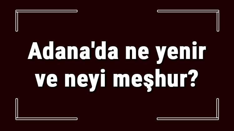 Adana yemekleri - Adana'da ne yenir ve neyi meşhur? Adana mutfağı yemeklerinin isimleri ve listesi