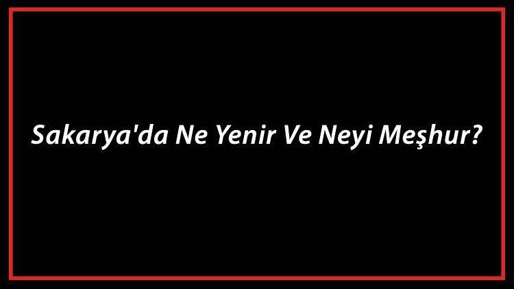 Sakarya Yemekleri - Sakarya'da Ne Yenir Ve Neyi Meşhur? Sakarya Mutfağı Yemeklerinin İsimleri Ve Listesi