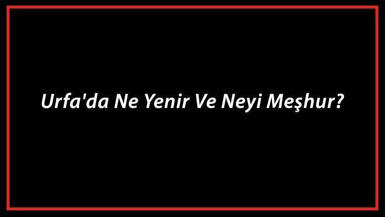 Şanlıurfa Yemekleri - Urfa'da Ne Yenir Ve Neyi Meşhur? Şanlıurfa Mutfağı Yemeklerinin İsimleri Ve Listesi