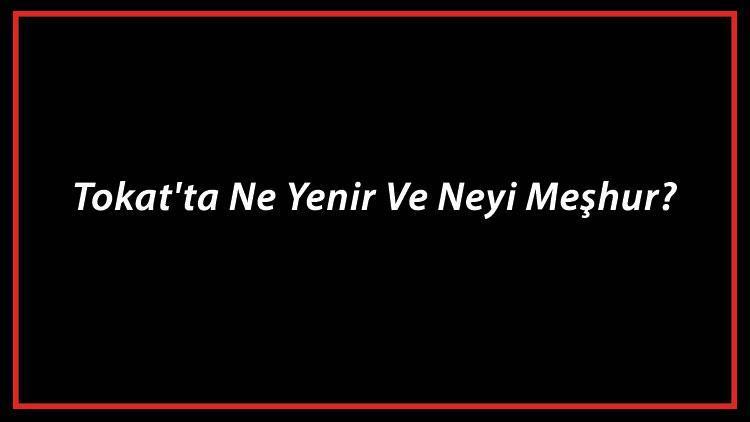 Tokat Yemekleri - Tokat'ta Ne Yenir Ve Neyi Meşhur? Tokat Mutfağı Yemeklerinin İsimleri Ve Listesi