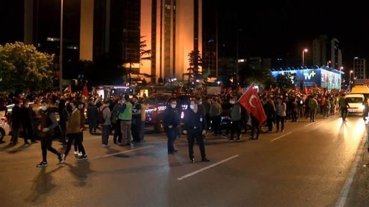 İsrailin Mescid-i Aksa saldırıları İstanbulda protesto edildi