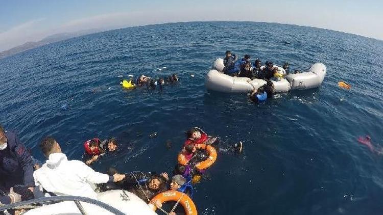 Sahil Güvenlik, 5 ayda Yunanistanın geri ittiği 1286 göçmeni kurtardı