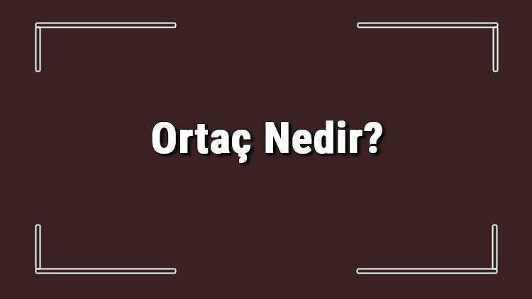 Ortaç Nedir Ortaç Tanımı Ve Tdk Sözlük Anlamı