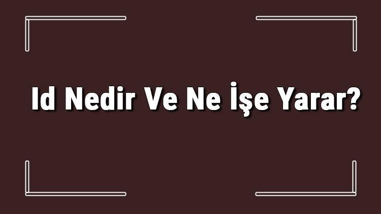 Id Nedir Ve Ne İşe Yarar