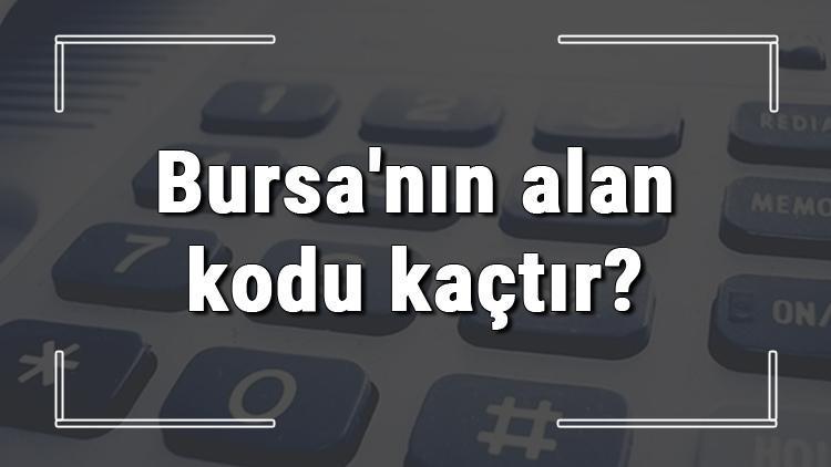 Bursanın alan kodu kaçtır Bursa telefon kodu hakkında bilgi