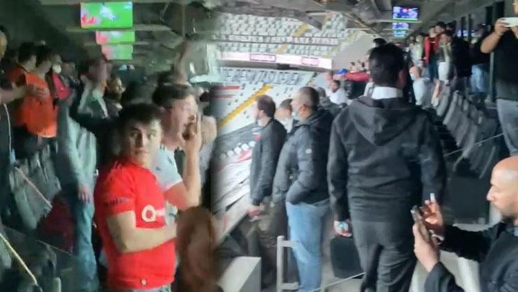 Son dakika: Vodafone Parkta çarpıcı görüntüler Beşiktaş taraftarı stada alındı