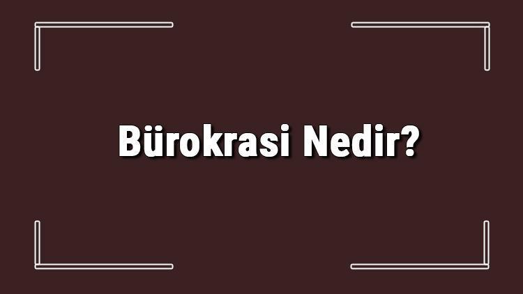 Bürokrasi Nedir Bürokrasinin Tanımı Ve Özellikleri