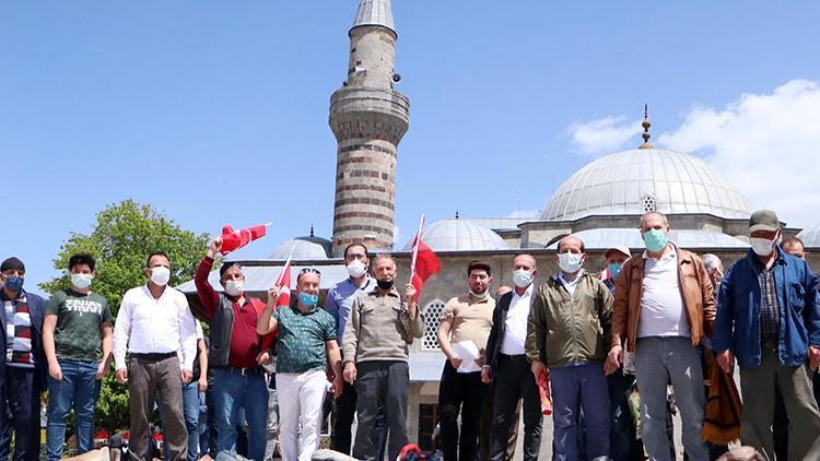 Erzurumda İsraili protesto ettiler