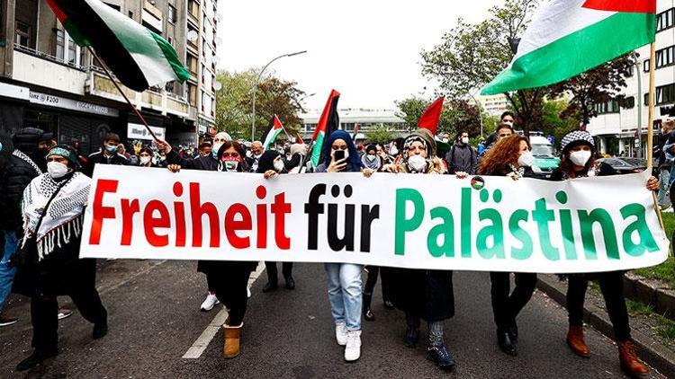 Berlin’de İsrail protestosu