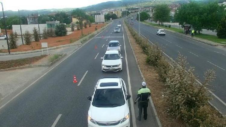 Muğlada, trafik ekiplerinden drone destekli denetim