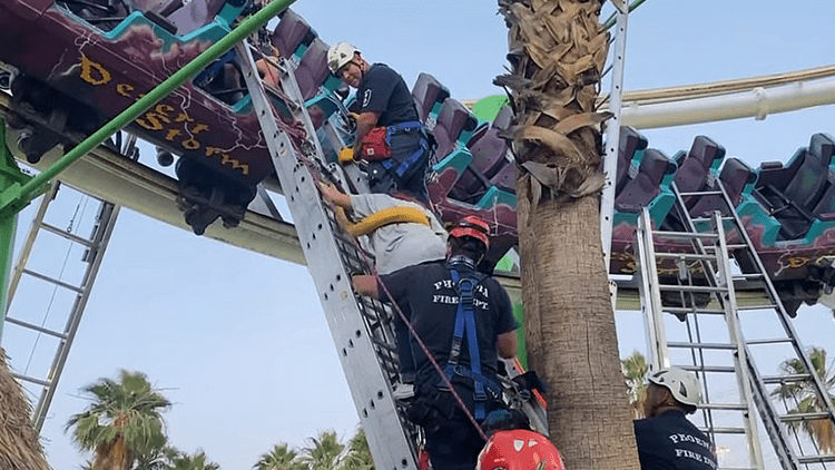 Lunaparkta korku dolu anlar