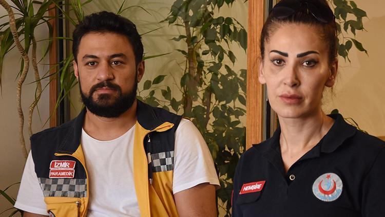 İzmirde acil tıp teknisyeni kaza yerinde darp edildi