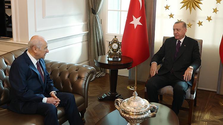 Son dakika... Cumhurbaşkanı Erdoğan ile MHP Genel Başkanı Bahçeli görüştü